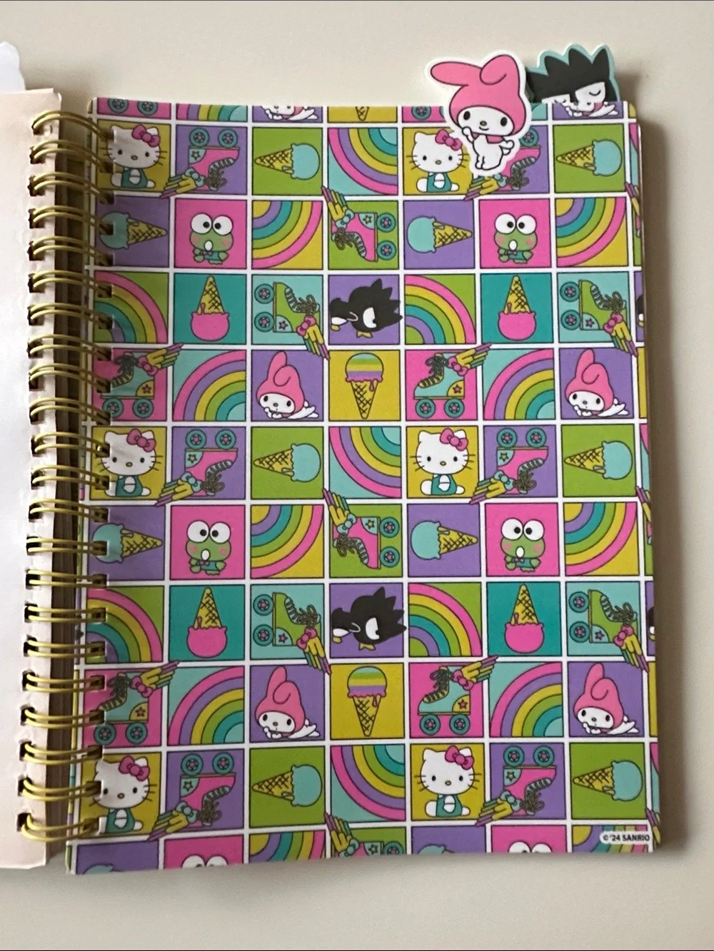 Sanrio Stationary Bundle - Pipsticks Hello Kitty Stickers & Pompompurin Journal
